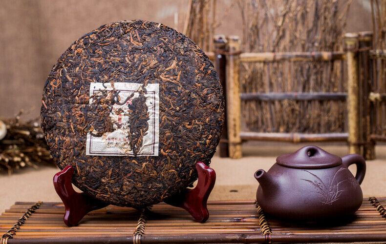 HelloYoung MENGKU Brand Mu Ye Chun Three Years Chen Pu-erh Tea Cake 400g Ripe Puer Tea