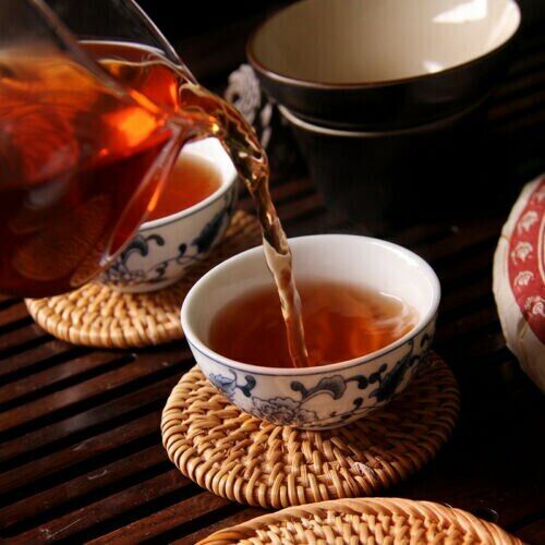 HelloYoung Liming Golden Peacock Tea Premium Menghai Puer Ripe Shu Pu-erh Cake 357g