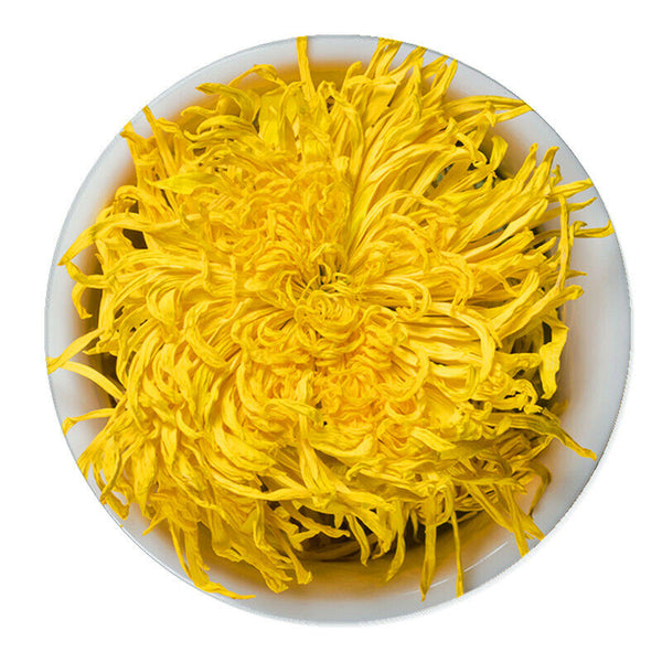 HelloYoung 20pcs-100pcs Yellow Chrysanthemum Tea Big Blooming Flower Dry Herbal Health Tea