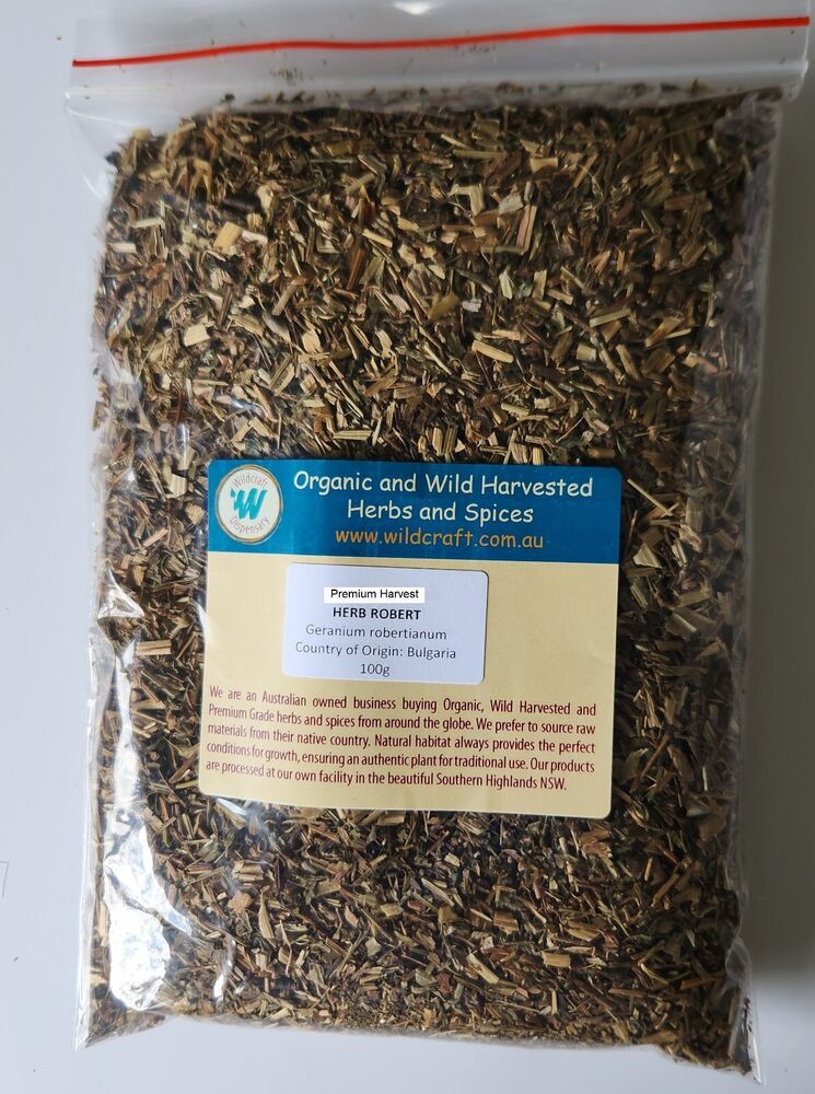 HERB ROBERT CRANESBILL PREMIUM HARVEST HERBAL TEA 90g Geranium robertianum Main image