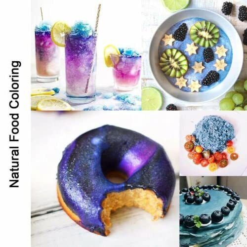 HelloYoung 250 Grams (8.8 Oz) Naturally Produced Blue Butterfly Pea Flowers Dried Flowers