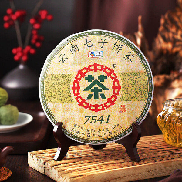 HelloYoung CHINATEA COFCO Brand Classic 7541 Pu-erh Tea Cake 357g Raw Puer Pu'er Cake