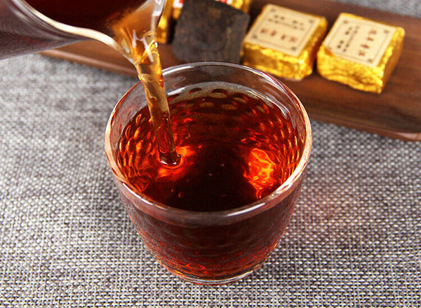HelloYoung Yunnan 'Jia' Word Mini Tea Brick Shu Pu Er Pu-erh Ripe Tea Aged Puerh Brick 250g