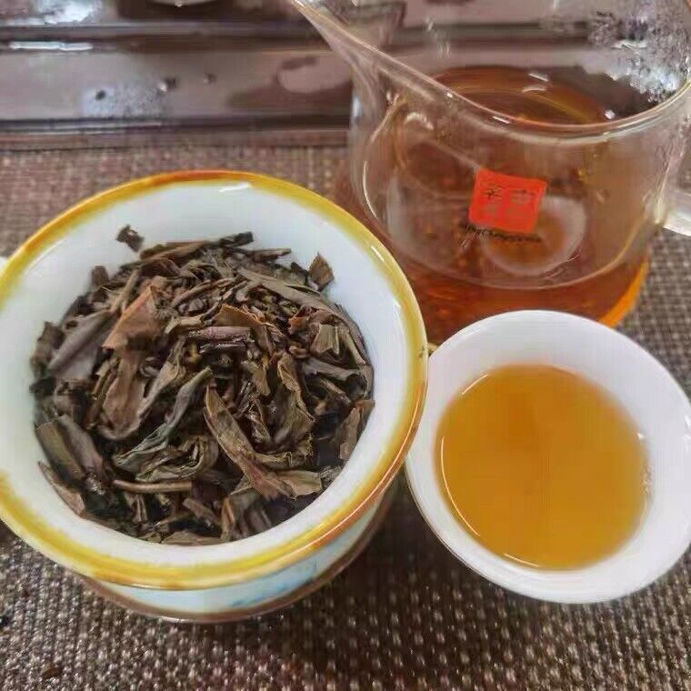 HelloYoung Menghai Liming Tea Royal Appreciation Arbor Square Tea Puer Brick Raw 200g