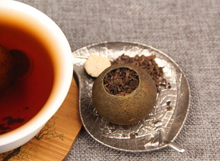 HelloYoung Chinese XinHui "Chen Pi" Tangerine Peel Ripe Puer Tea "Gong Ting 100g/box
