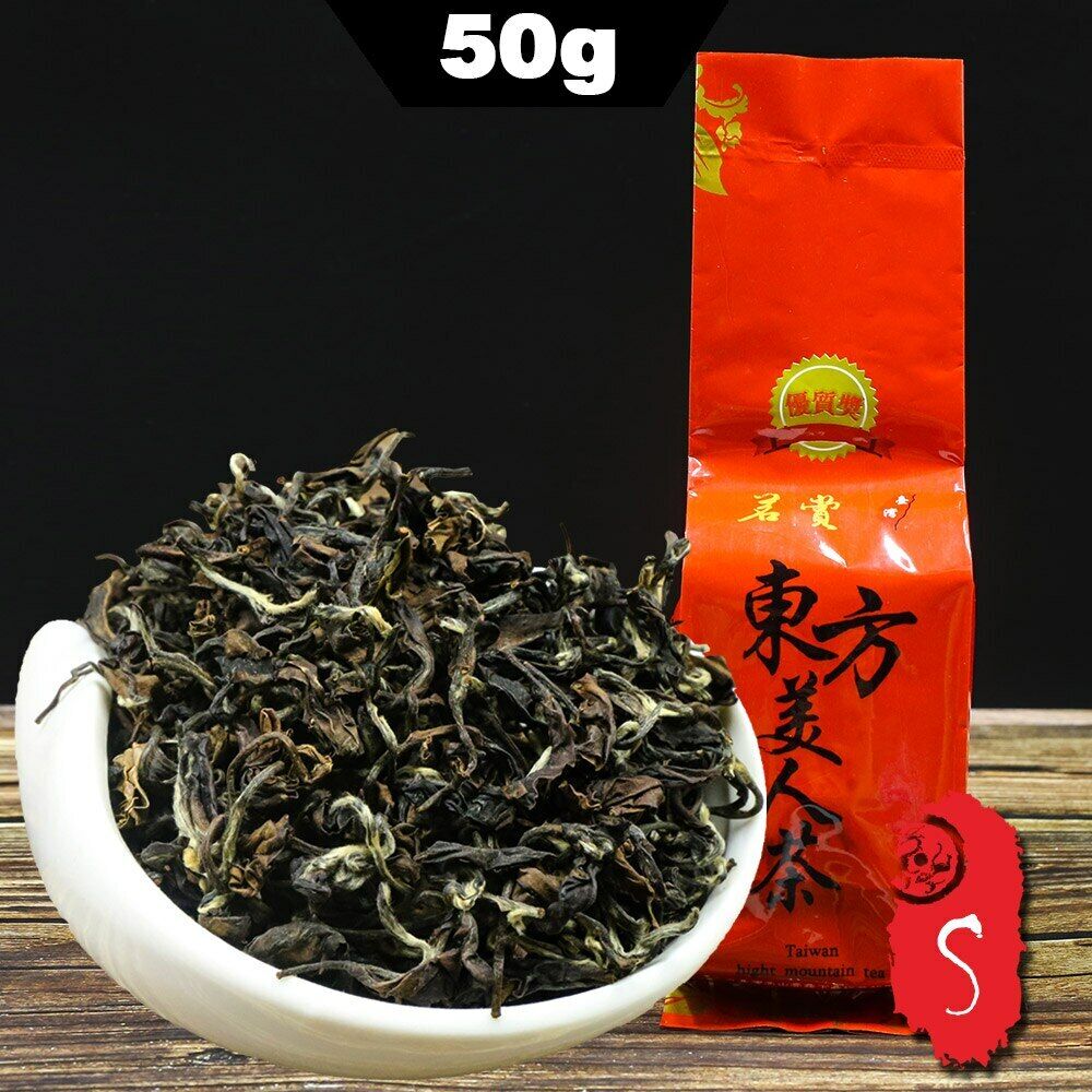 HelloYoung Taiwan Oolong Tea, Dongfang Meiren Oriental Beauty, White Wulong 50g Main image