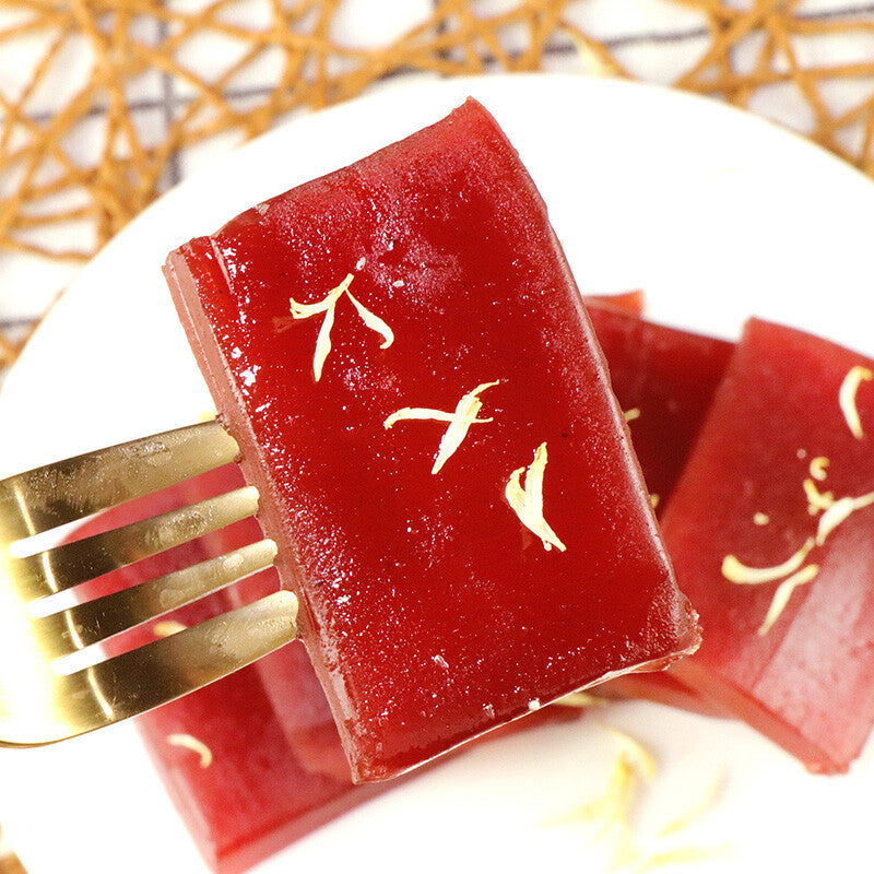 500g Hawthorn Cake Honey Haw rolls sour & sweet Candied chinese Snacks 山楂糕 果丹皮蜜饯 Secondary image