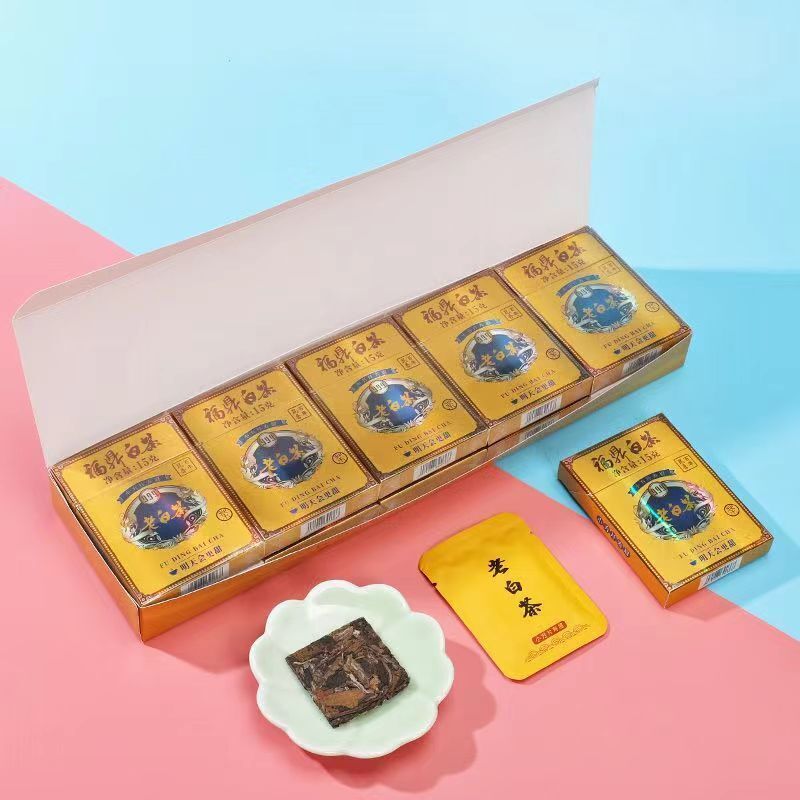 30Pcs Fuding White Tea Brick Shoumei Old White Tea Portable Package White Tea Secondary image