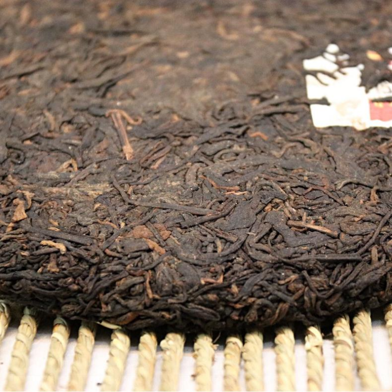 357g Yunnan Old Pu'er Ripe Tea Year Bulang Mountain Cooked Puerh Tea Cake