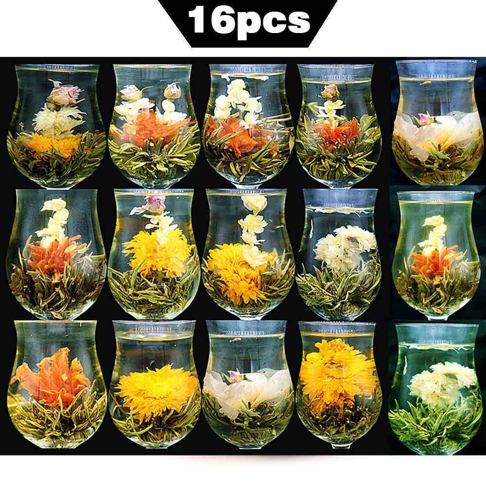 HelloYoung 16 kinds of flower Handmade Blooming Flower Tea Herbal Crafts Flowers tea 130g