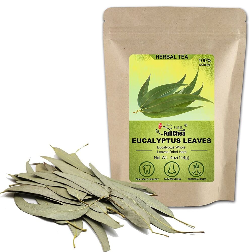 HelloYoung 2023 FullChea Dried Eucalyptus Leaves 114g Hojas de Eucalipto Herb Whole Leaf