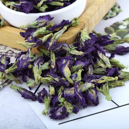 HelloYoung 250 Grams (8.8 Oz) Naturally Produced Blue Butterfly Pea Flowers Dried Flowers