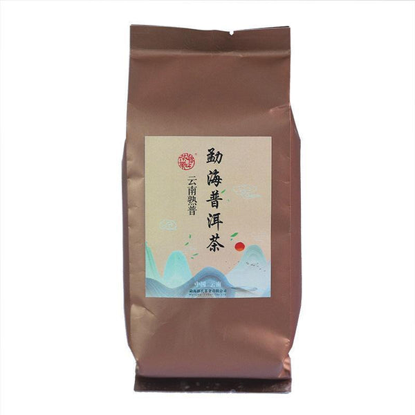 100g Menghai Ripe Puerh Tea Bag Packaging Pu-erh Loose Leaf Tea Yunnan Pu'er Tea