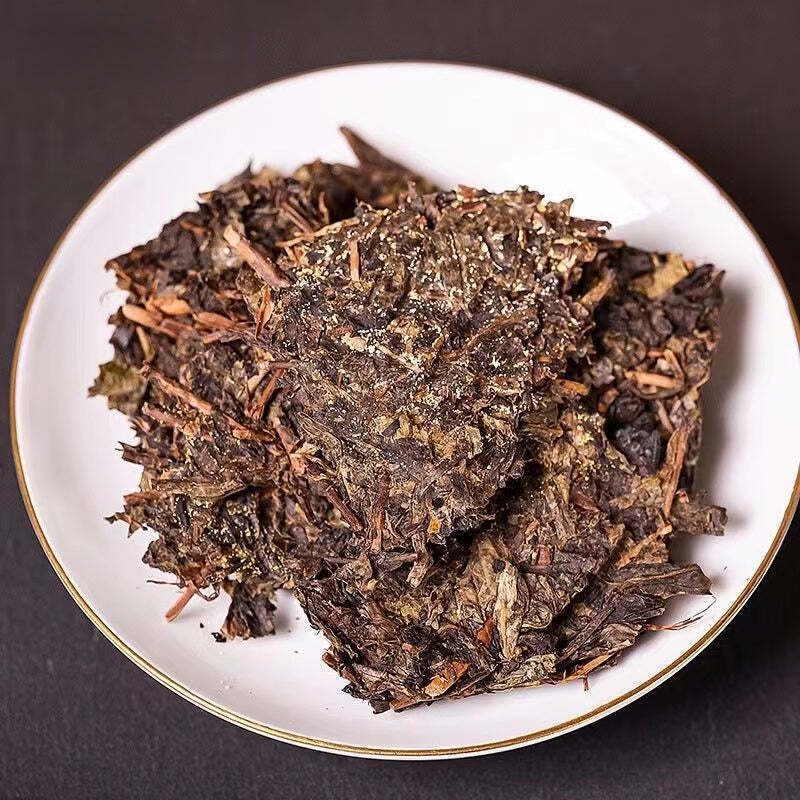 380g Anhua Dark Tea Brick Chinese Dark Tea Brick Fucha Organic Black Tea Benefit Secondary image