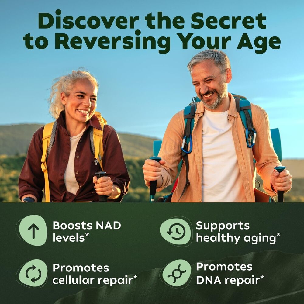 NAD+ Supplement for Anti Aging, Energy, Focus Booster Nicotinamide Riboside