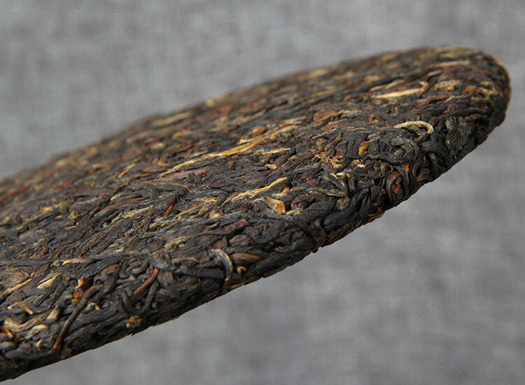357g Dianhong Feng Qing Red Black Tea Cake Yunnan Old Tree Black Chinese Tea