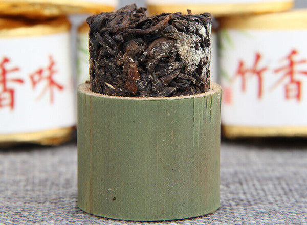 HelloYoung Year Supreme Bamboo Bingdao Ancient Pu'er Puerh Tea Yunnan Puer Ripe 500g