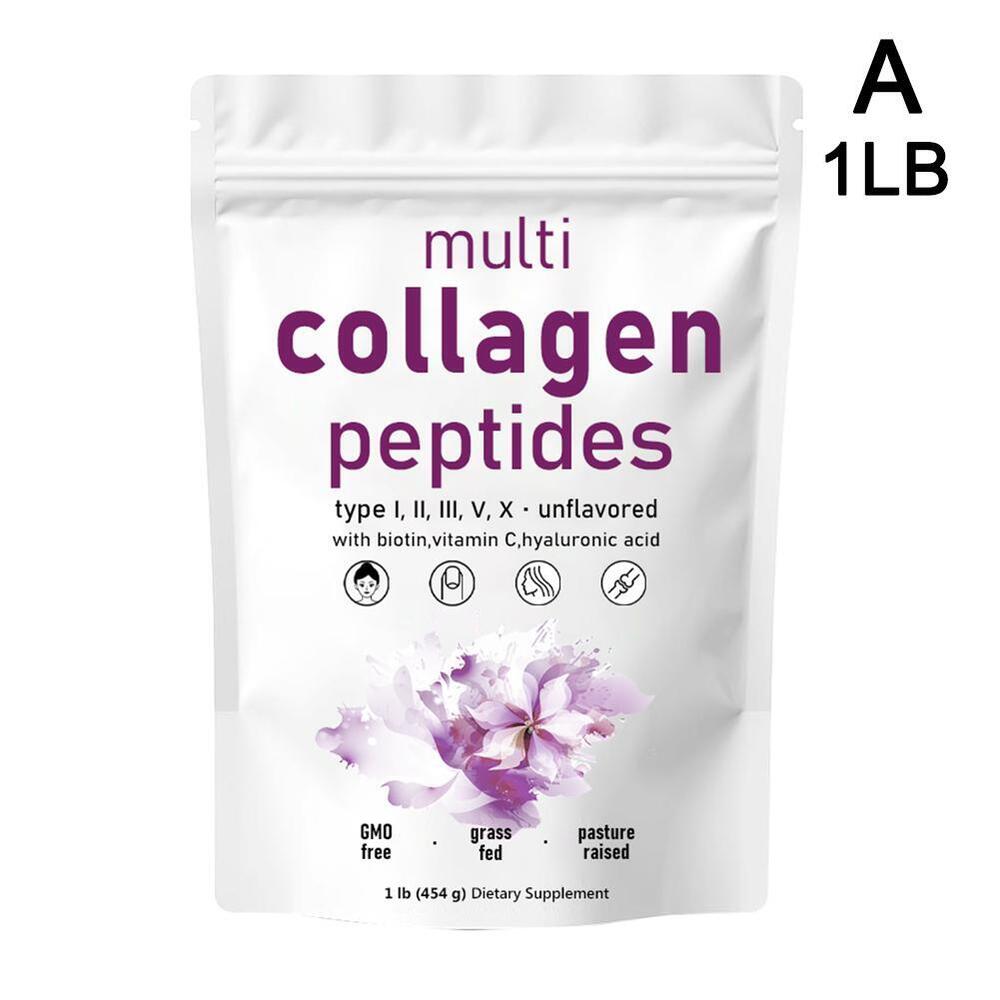 Premium Multi Collagen Peptides Powder - Hydrolyzed (Type I, II, III, V, X)