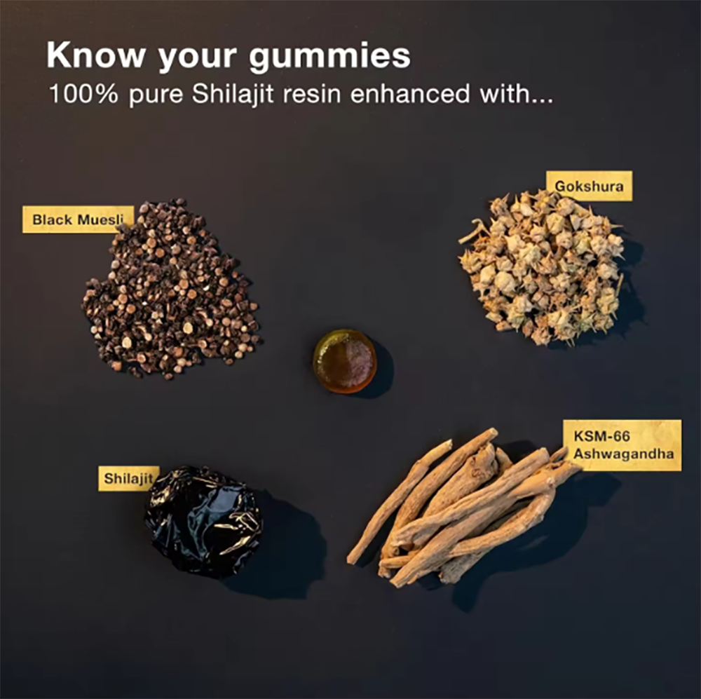 Himalayan Shilajit GOLD Gummies, Organic, Extremely Potent 3000 mg, Fulvic Acid