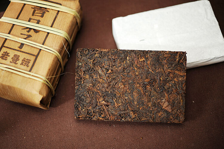 HelloYoung DR. PU'ER TEA Lao Man E Pu-erh Tea Brick 500g Old Tree Ripe Puer Pu'er Shu Tea