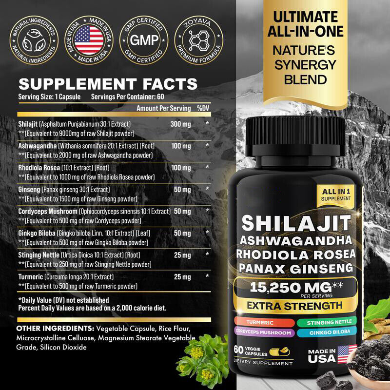 Dynamic Vitality Bundle - Sea Moss Multivitamin & Shilajit Power Combo Set