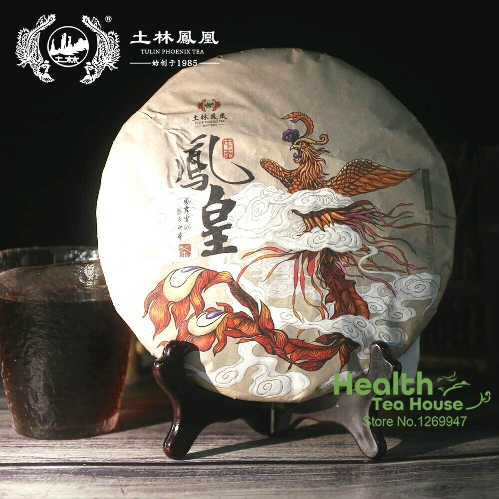 HelloYoung TuLin Phoenix Ripe Puer Tea "China Feng Huang" Shu Puerh Tea 357g Main image