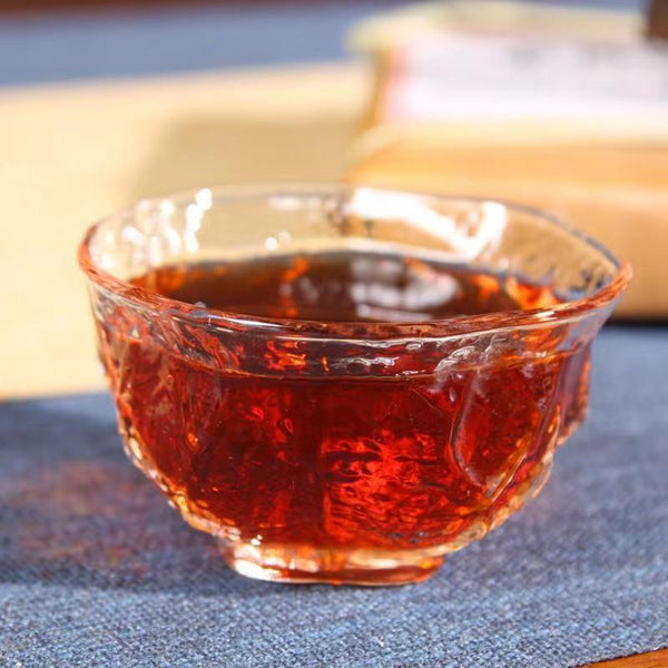 Cooked Pu-erh Tea Brick  250g/8.8oz Menghai Puerh Ripe Tea Old Pu'er Black Tea