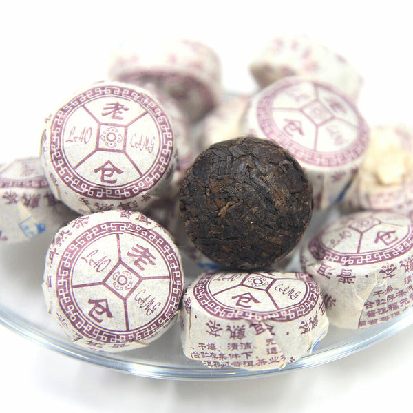 HelloYoung Laocang yr Ripe Tuocha Tea Original Taste Puer Tuocha Mini Pu Er Tuo Cha Tea