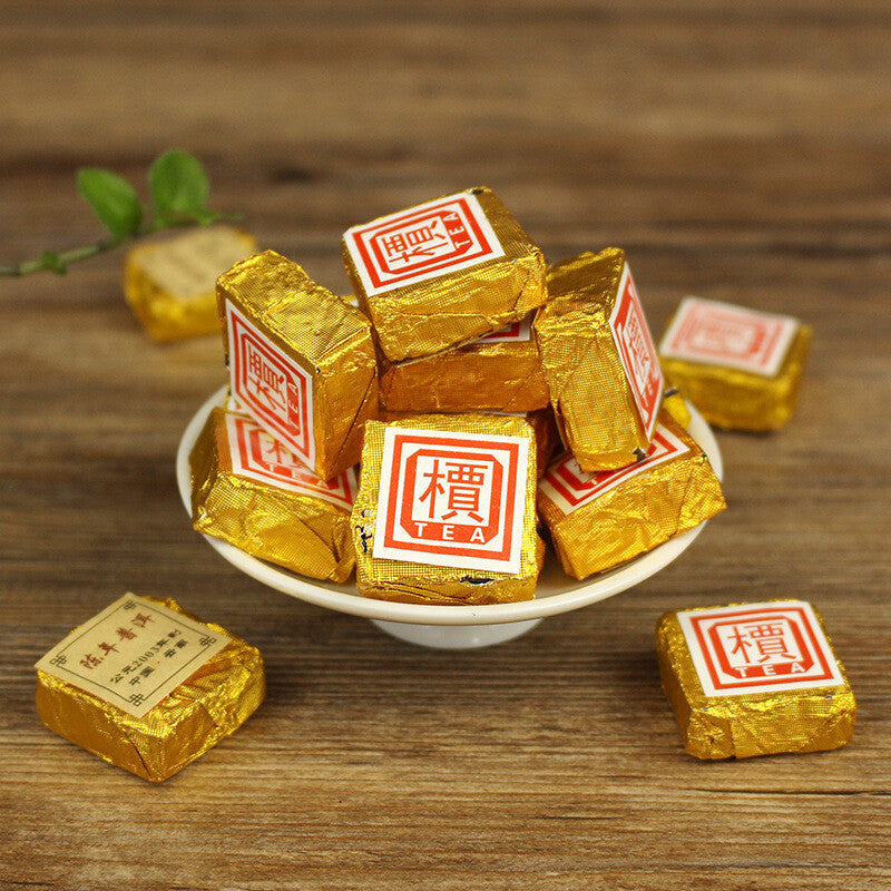 Mini Puerh Yunnan 'Jia' Word 2003 Chinese Pu-erh Old Ripe Puer Pu'er Tea Brick