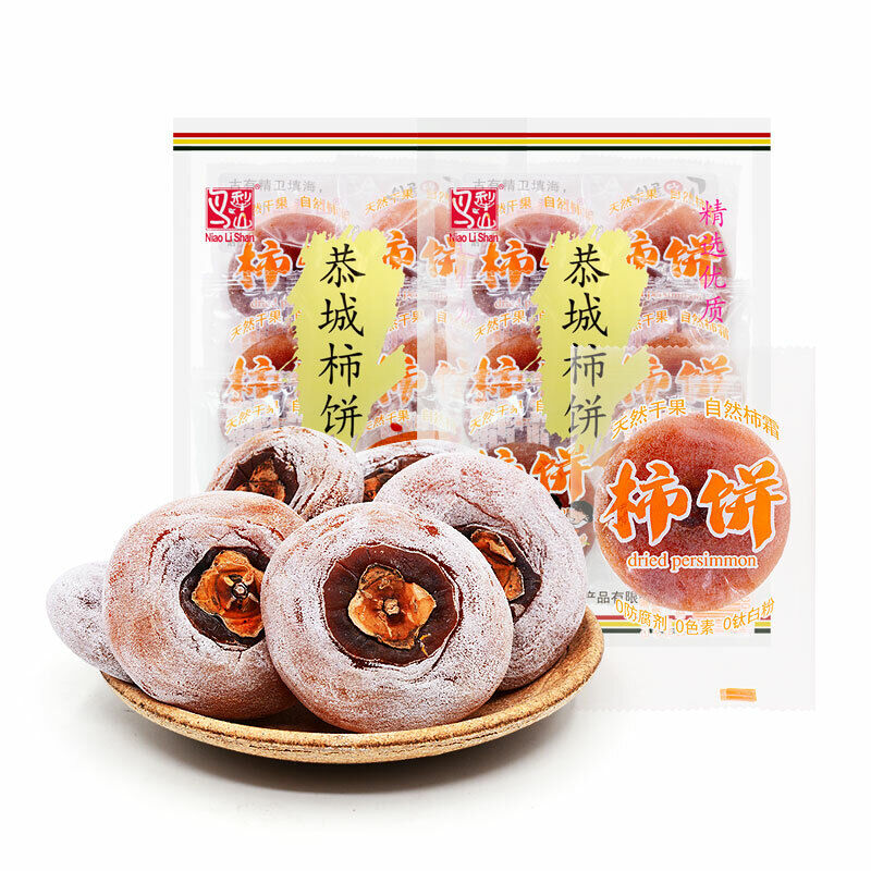 Dried Persimmon Snacks Chinese Food SHIBING 中国零食小吃零食 鸟犁山恭城月柿 340g Main image