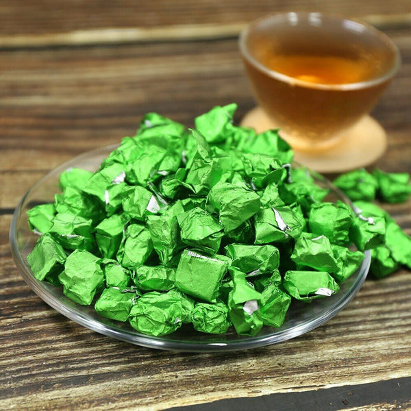 HelloYoung Pu'er Sheng Puerh Chagao Green Foil Packing Puer Raw Pu-erh Cream Cha Gao