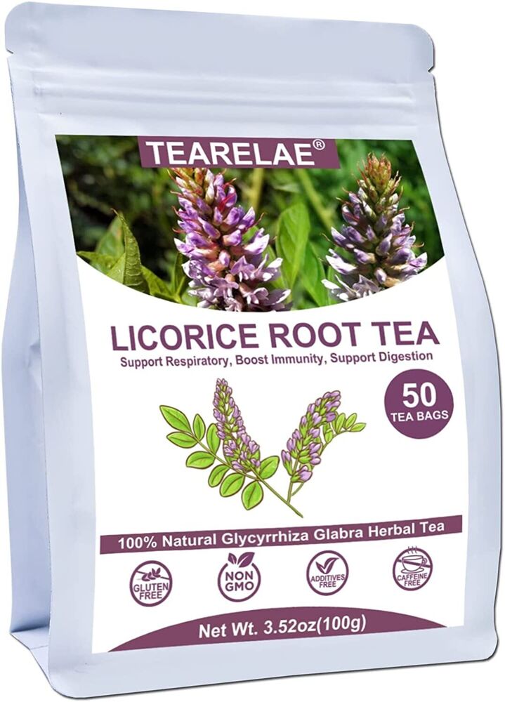 HelloYoung TEARELAE Licorice Root Tea 2g x 50 Count Pure Natural Herbal Tea Bag Main image