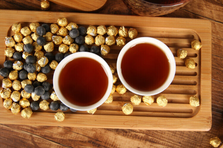 HelloYoung Yunnan Puer Tea CHA GAO Shu Puer Resin Tea Balls Shape Paste Ripe Puerth Cream