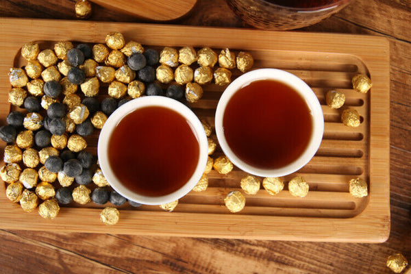 HelloYoung Yunnan Puer Tea CHA GAO Shu Puer Resin Tea Balls Shape Paste Ripe Puerth Cream