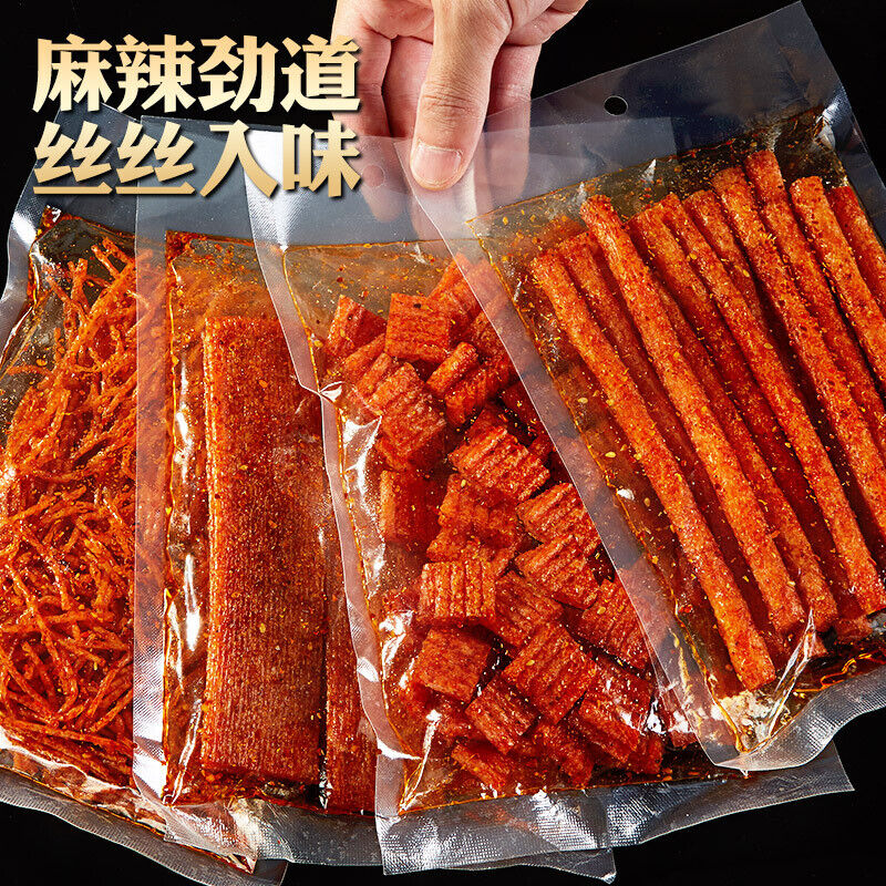 Chinese Latiao Snack Gift A Variety of Spicy Strips,spicy Big Gluten Snacks 360g