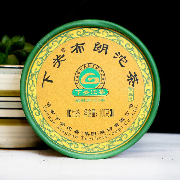 HelloYoung Bulang Ancient Tree Puerh Shen Xiaguan Tuocha Pu'er Tea Raw Tea 100g Box