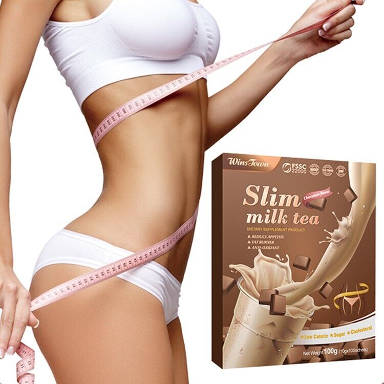 Slim Milk Tea Chocolat Flavors Taste Fatburneranti Oxidant Effective Supplements Secondary image