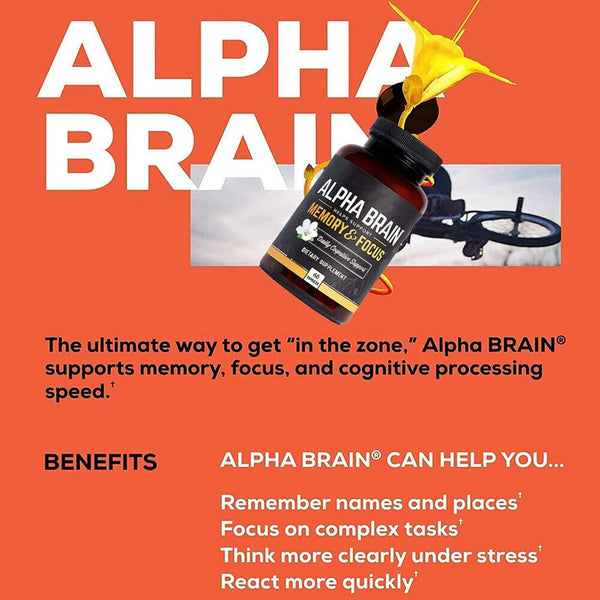 1-5PCS Alpha Brain Memory & Focus 60 Capsules Supplement for Men & Women