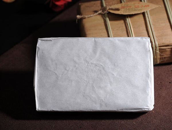 HelloYoung Pu Zi Wei Mengku Ba Nuo Old Leaves Old Tree Huang Pian Pu Er Raw Tea Brick 500g