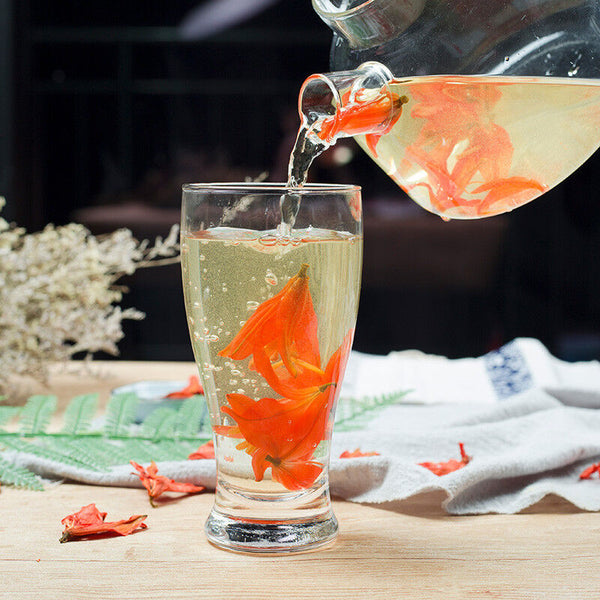 HelloYoung 50~500g China Lily Dried Flower Tea Natural Flower Herbal Tea Lilium Help Sleep