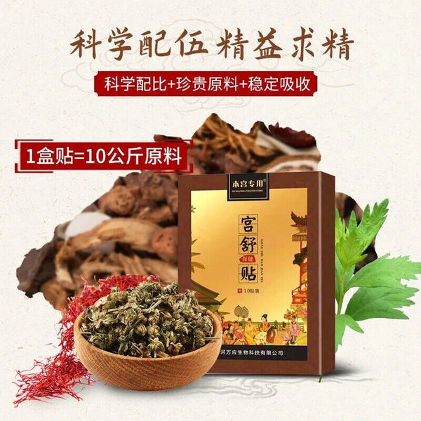 HelloYoung 10 Packs of Powerful Gynecological Ointment Gongshu Patch Natural Herbal Cure