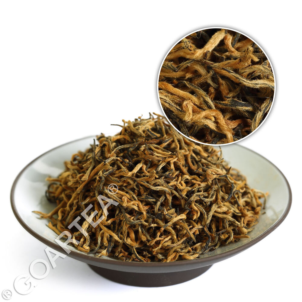 HelloYoung TeaHELLOYOUNG 100g Supreme Wuyi Jinjunmei Eyebrow Black Tea Loose Golden-Buds Main image