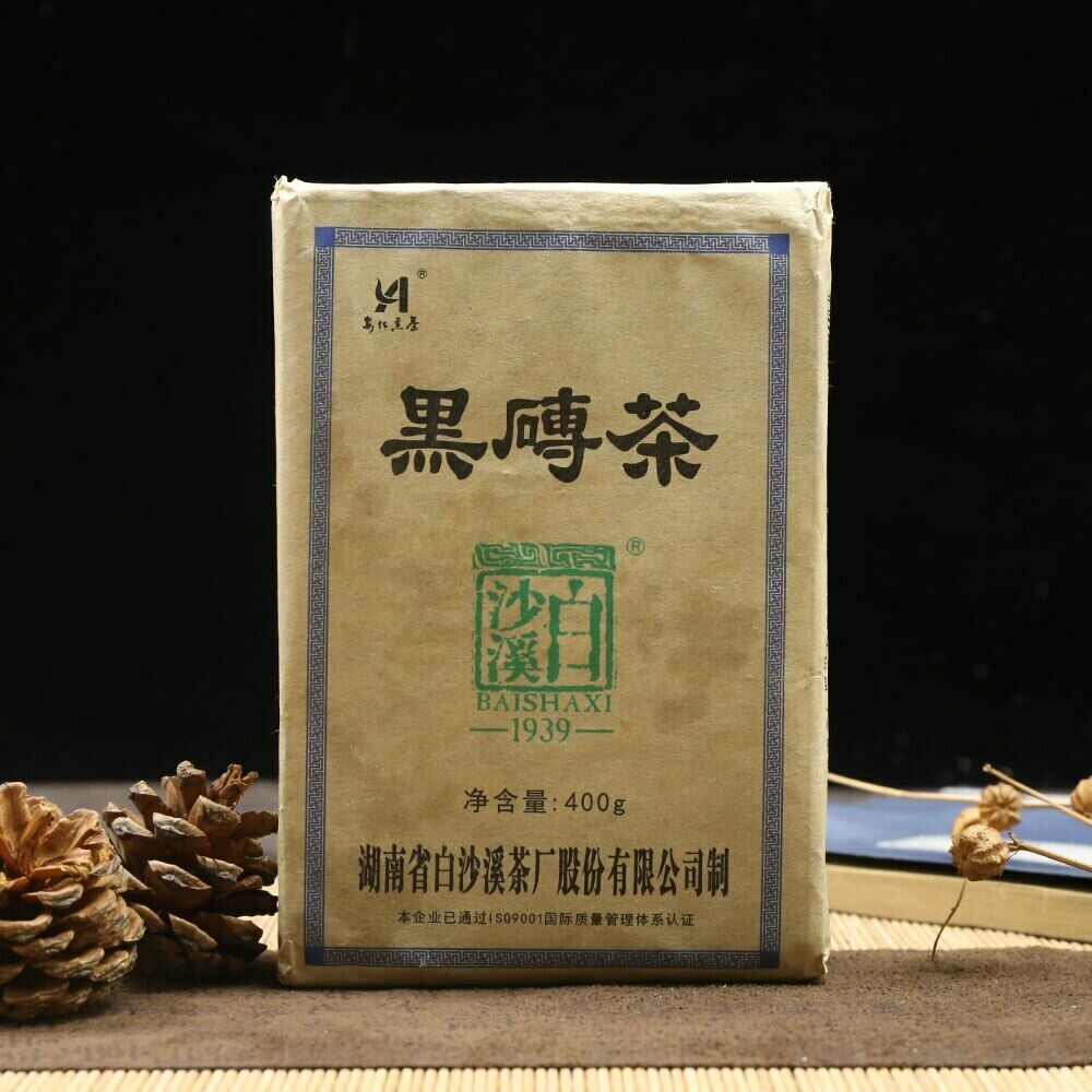 HelloYoung Bai Sha Xi Dark Tea Black Brick 400g Ancient Tree Health Anhua Dark Tea Main image