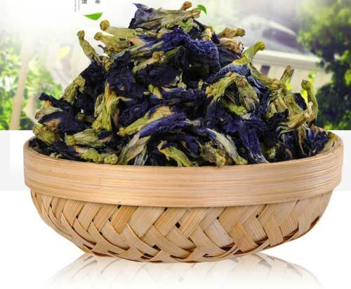 HelloYoung 250 Grams (8.8 Oz) Naturally Produced Blue Butterfly Pea Flowers Dried Flowers