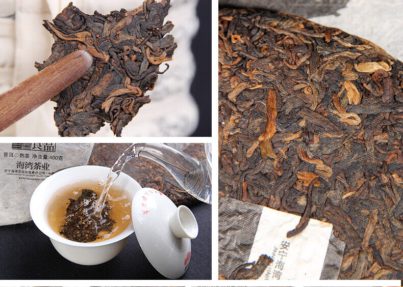 HelloYoung Yunnan Pu'er Tea Liangpin Series Haiwan Old Comrade Lianggong Ripe Tea 400g