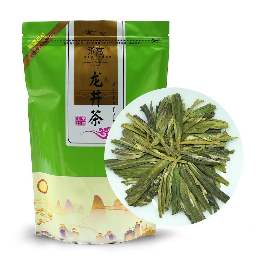 HelloYoung Dragon Well Green Tea, New Spring Tea, Longjing Chinese Green Tea Main image