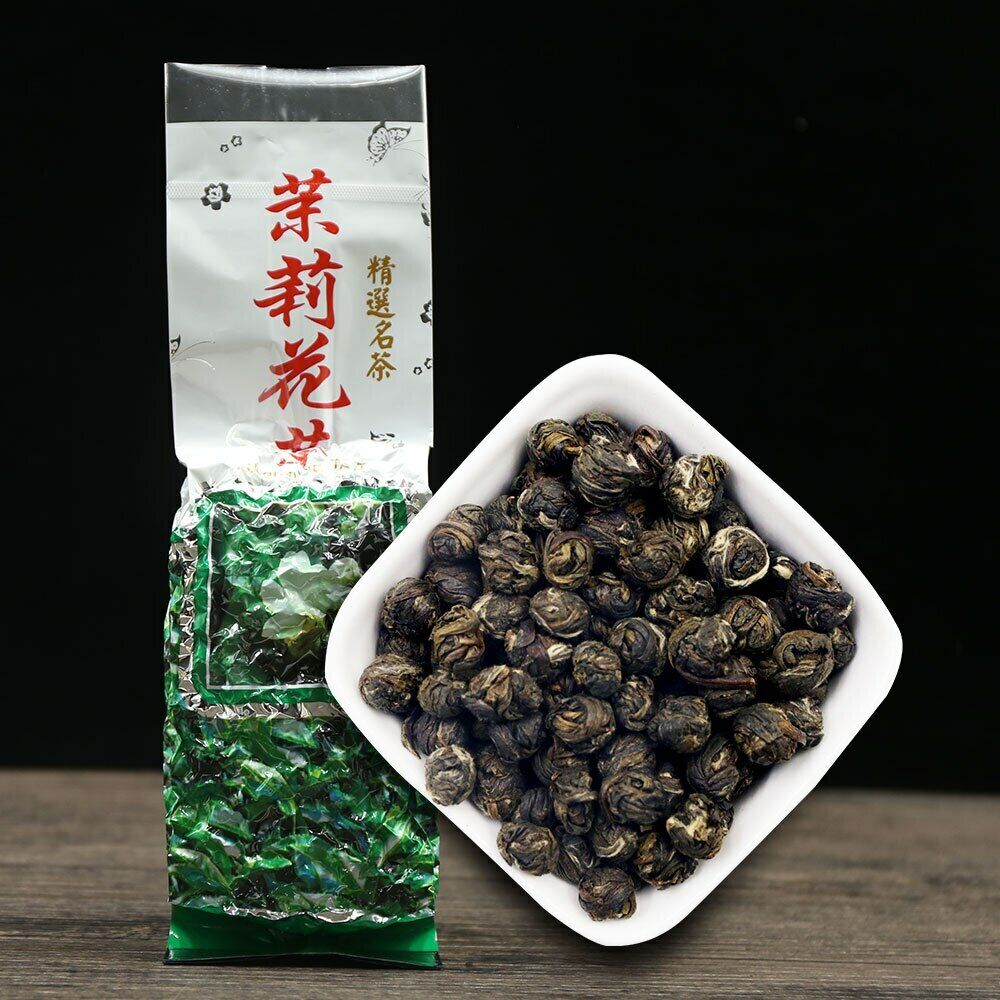 HelloYoung Jasmine Flower Tea Natural Jasmine Pearls Fresh Dragon Pearl Green Tea Main image