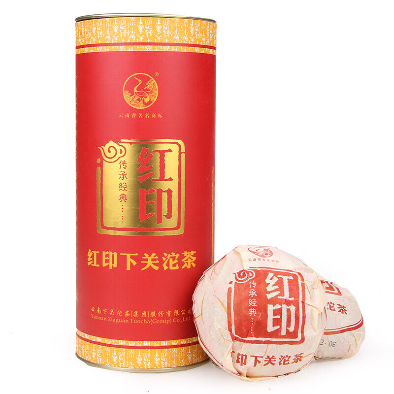 HelloYoung Classic Red Seal * Yunnan XiaGuan TuoCha Pu Erh Tea Raw Tuo Cha 500g Tin
