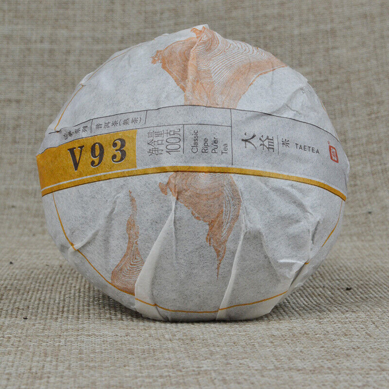 HelloYoung Menghai V93 Classic Ripe Pu'er Tea Dayi Ripe Shu Pu Er Tuocha Tuo Cha 500g Main image