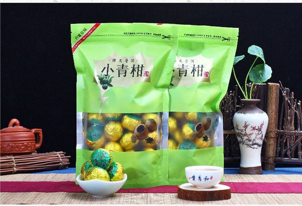 HelloYoung Premium Xinhui Green Orange Peel Chenpi Citrus Puer Pu'er Puerh Ripe Tea 100g